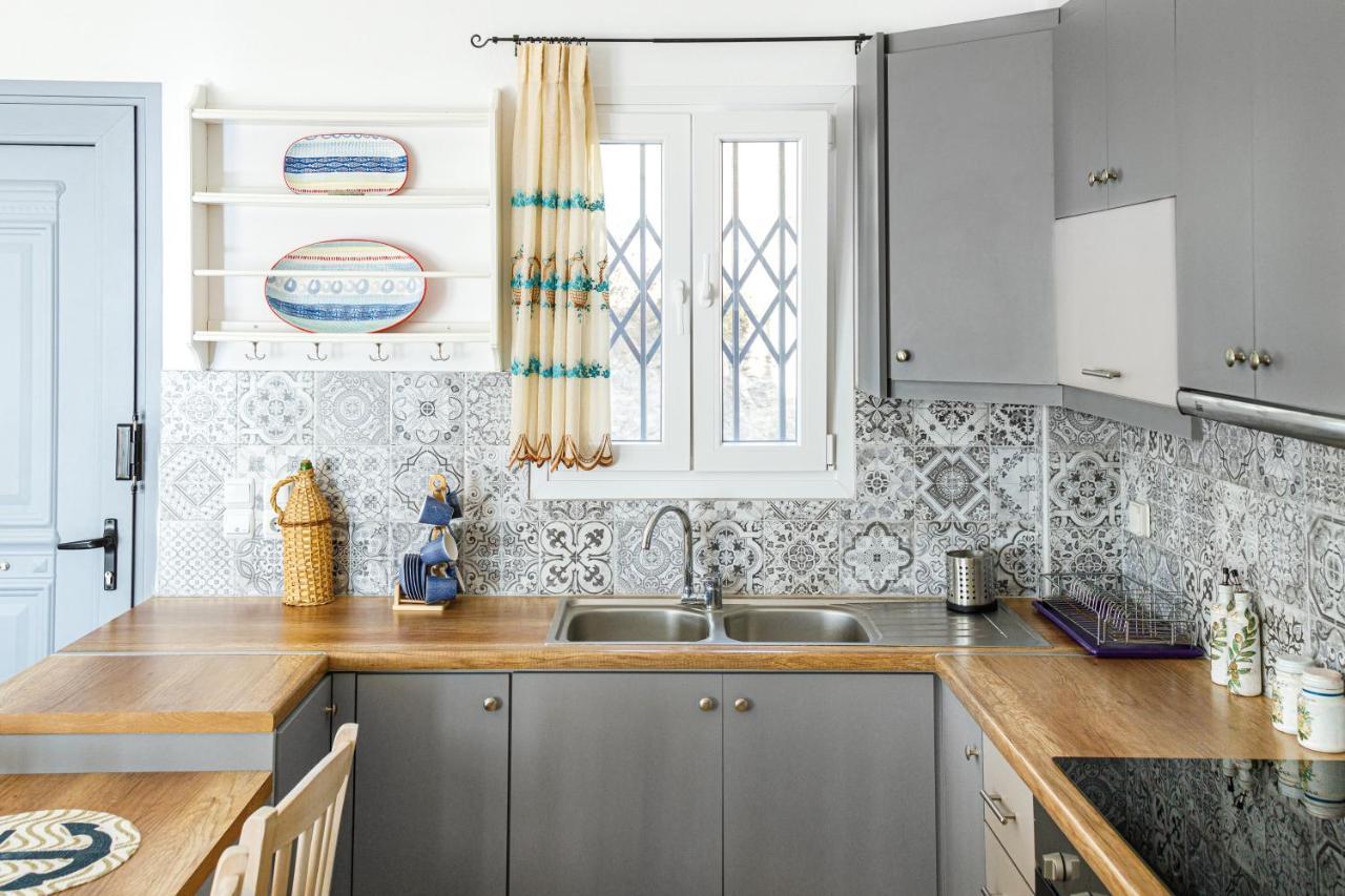 Cycladic Villa With Sea View! Ioulis Kültér fotó