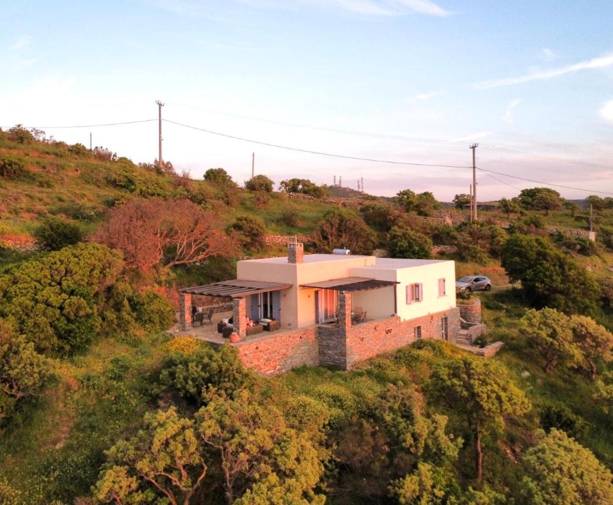 Cycladic Villa With Sea View! Ioulis Kültér fotó