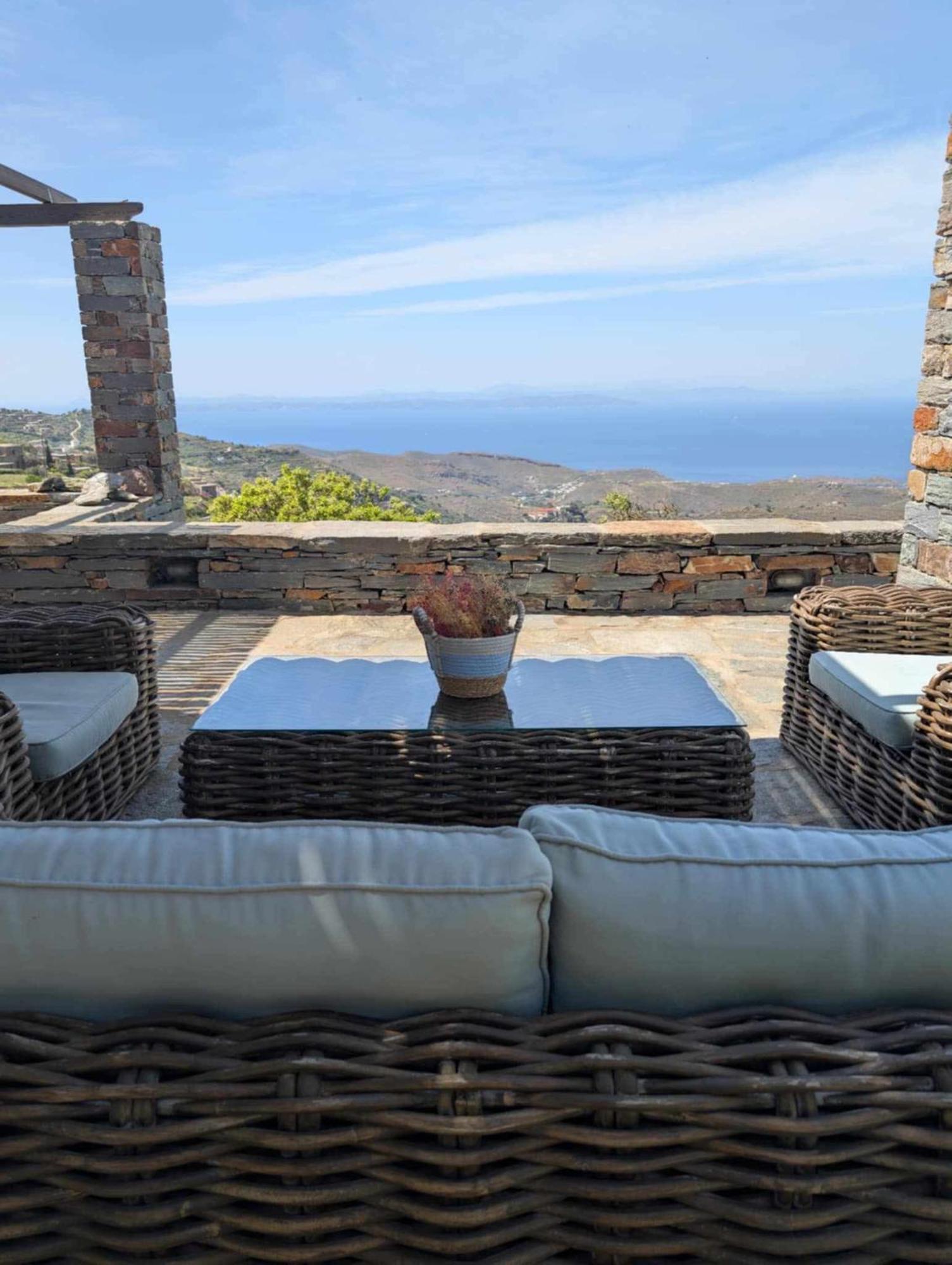 Cycladic Villa With Sea View! Ioulis Kültér fotó
