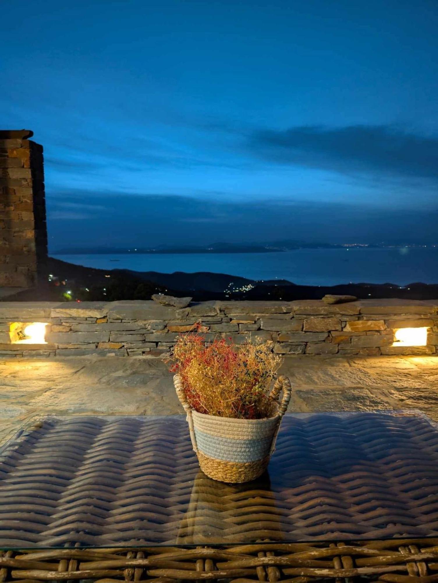 Cycladic Villa With Sea View! Ioulis Kültér fotó